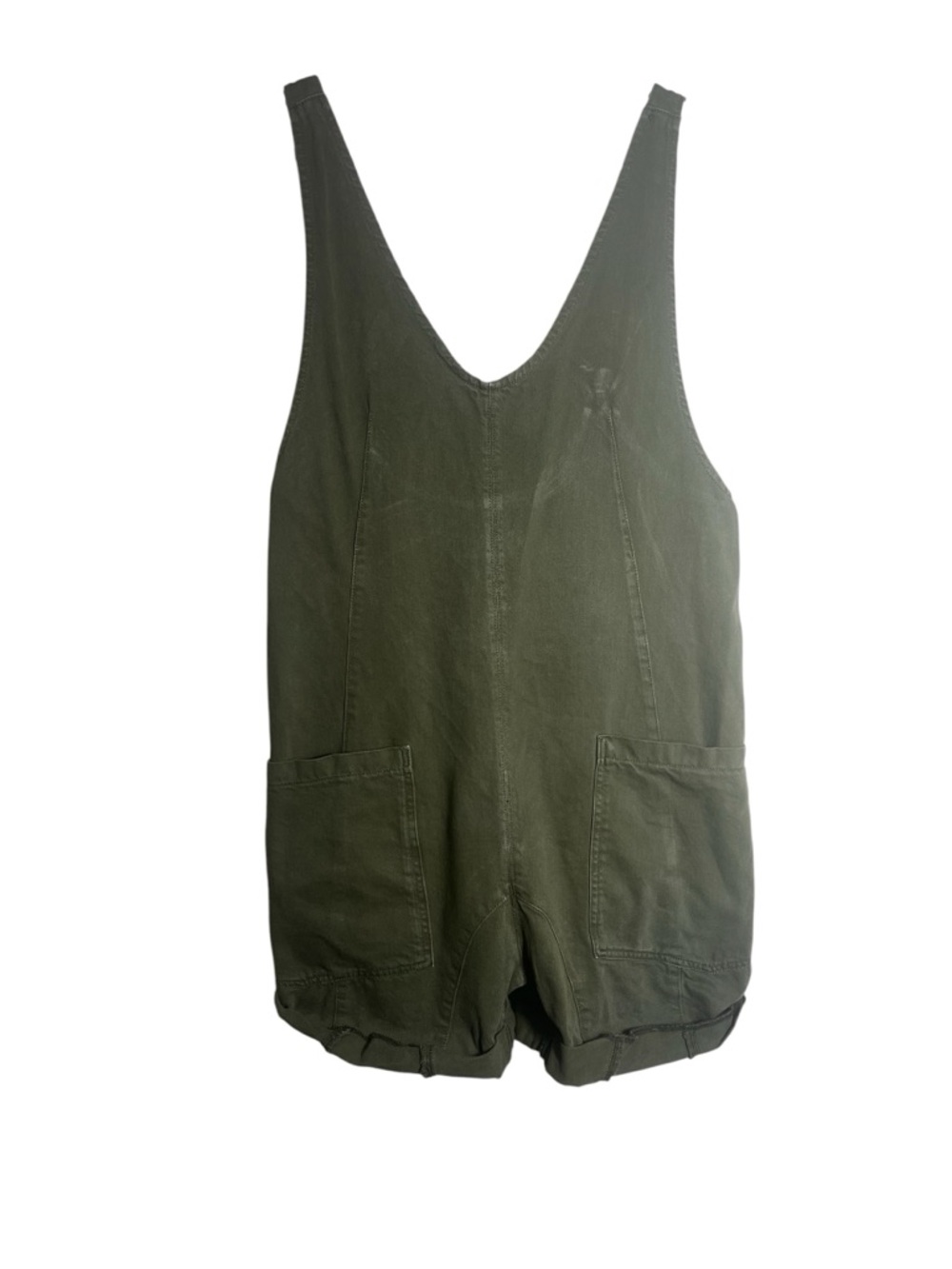 We The Free Olive Green Romper with V-Neck
